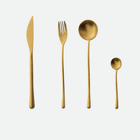 Gold Stainless Steel Dinnerware Set 