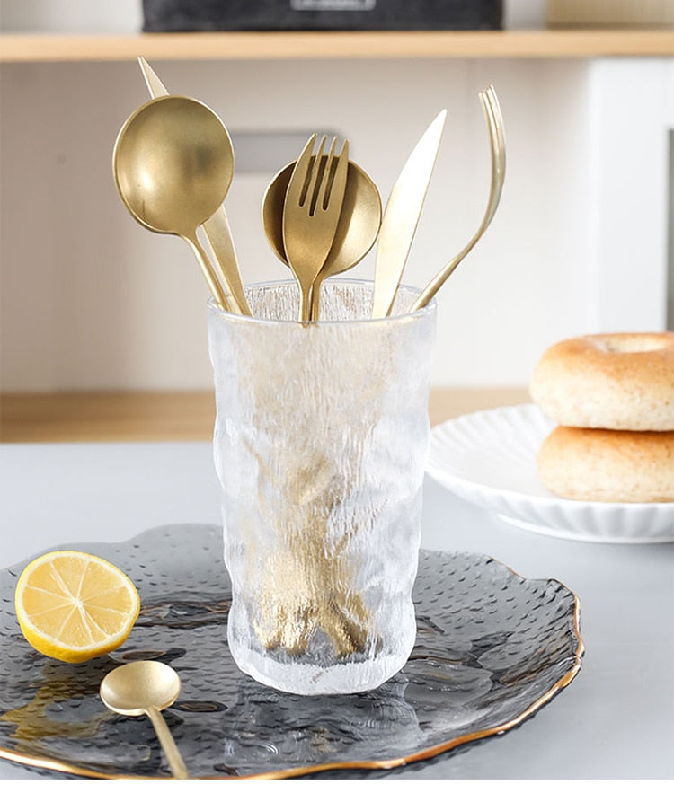Gold Stainless Steel Dinnerware Set 