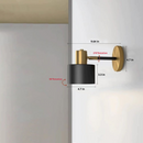 black and brass Wall Sconce Light