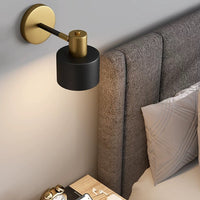 black and brass Wall Sconce Light