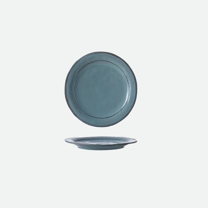 Stitch Row Ceramic Plates-Letifly Lights and Decor