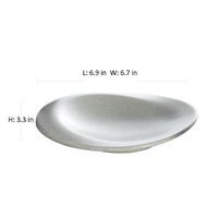 round ceramic grey dinnerware measurements