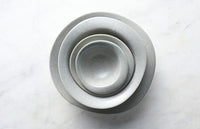 round ceramic grey dinnerware
