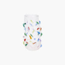 Sugar Coated Confetti Handmade Glass Graphic Organic shape colored cocktail glass