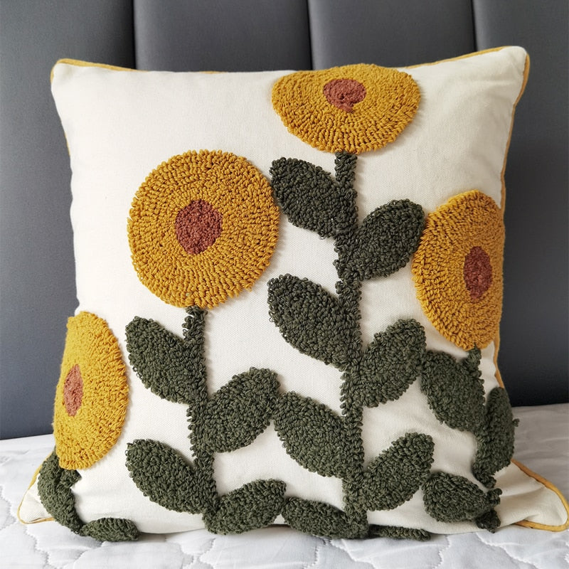Sunflower Pillow Cover