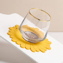 Yellow and Brown Silicone Sunflowers Shape Table Coaster