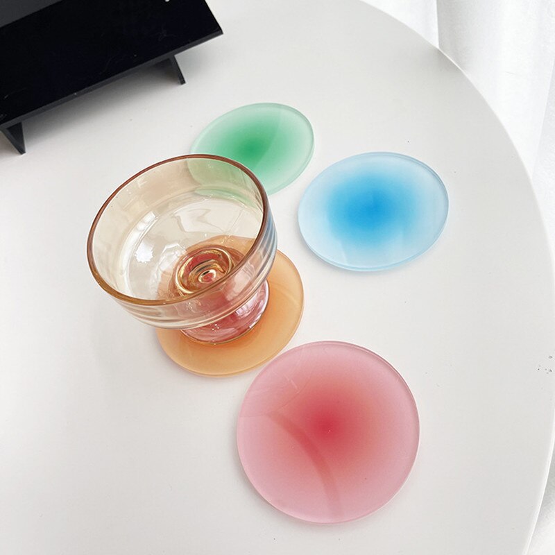 Sunset Frosted Acrylic Coasters-Letifly Lights and Decor