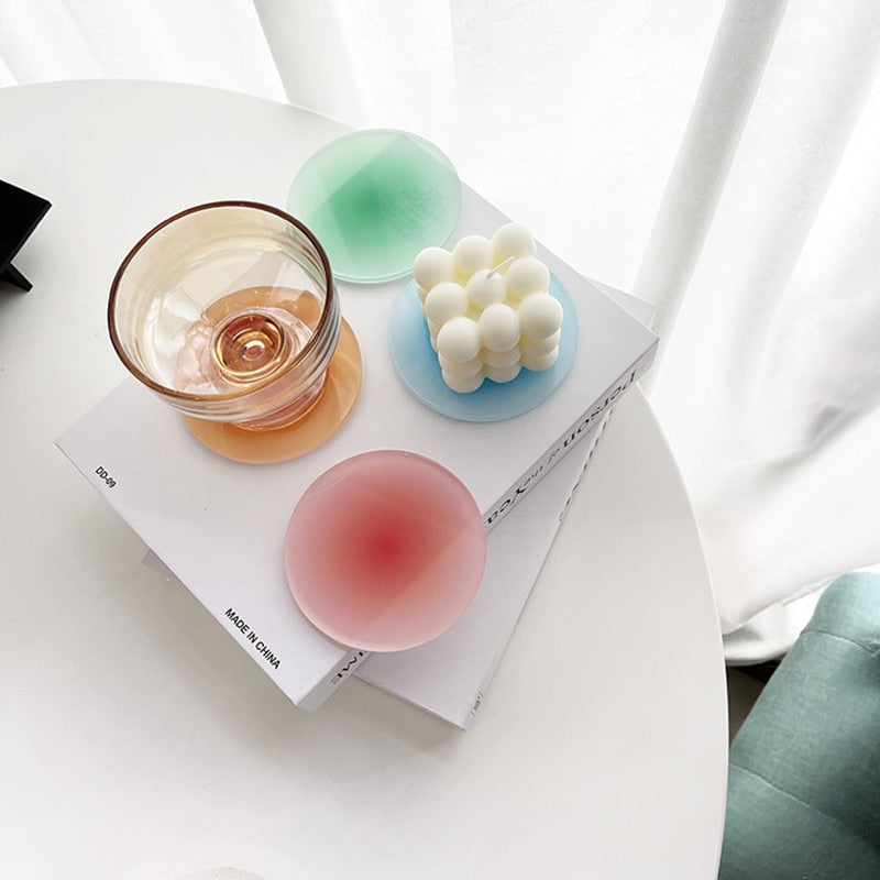 Sunset Frosted Acrylic Coasters-Letifly Lights and Decor