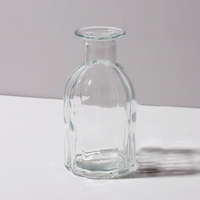 Flower Glass Vase with Unique Designs for Table Decoration