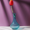 Flower Glass Vase with Unique Designs for Table Decoration