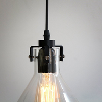 Tao Clear Glass Hanging LED Pendant Light-Letifly Lights and Decor