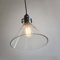 Tao Clear Glass Hanging LED Pendant Light-Letifly Lights and Decor