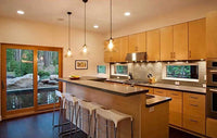 Tao Clear Glass Hanging LED Pendant Light-Letifly Lights and Decor