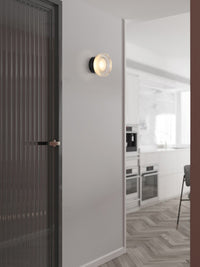 LED Wall Lamp Glass and Aluminum Light Plexy glass designer wall lamp modern