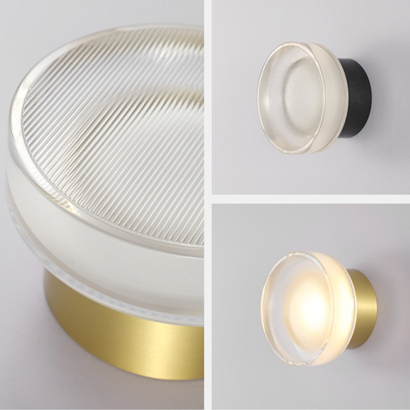 LED Wall Lamp Glass and Aluminum Light