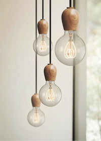 Wooden Retro Pendant Lamp 