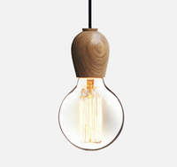 Tapered Wood Pendant Light Socket-Letifly Lights and Decor