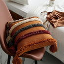 Tufted Tassels Cushion Cover Pillow Case 