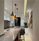 LED Industrial Style Cement Orange Hanging Light 