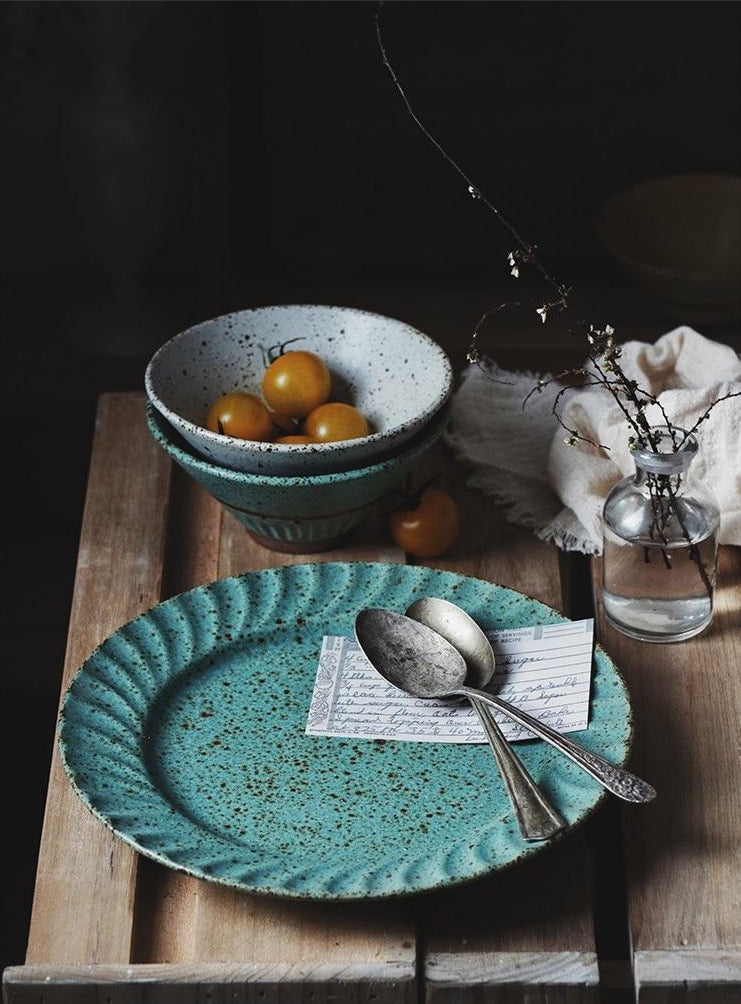 Texture Speckled Plate-Letifly Lights and Decor