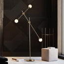 Three Bulb Dynamic Floor Lamp in Brass-Letifly Lights and Decor