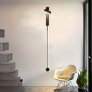Vertical Rectangle Black Iron Painted Wall Light