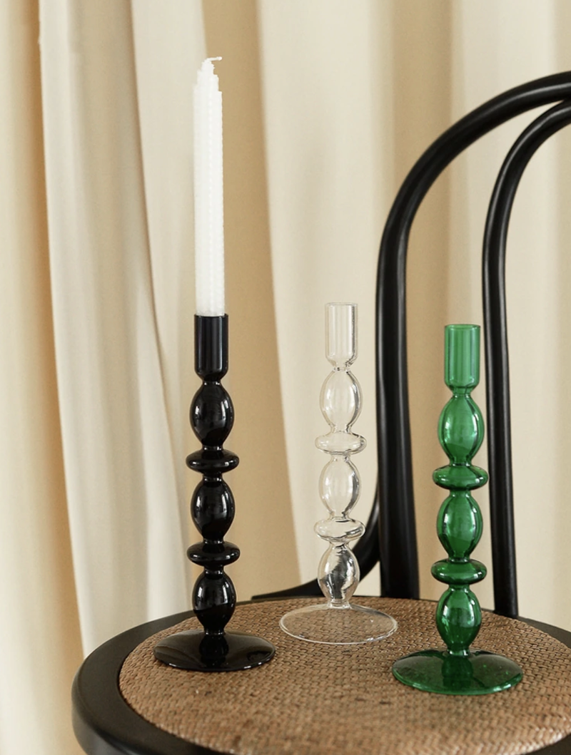 Trampoline Glass Candle Holders - Final Sale