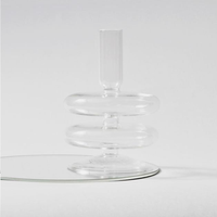 Trampoline Glass Candle Holders - Archive Deals-Letifly Lights and Decor