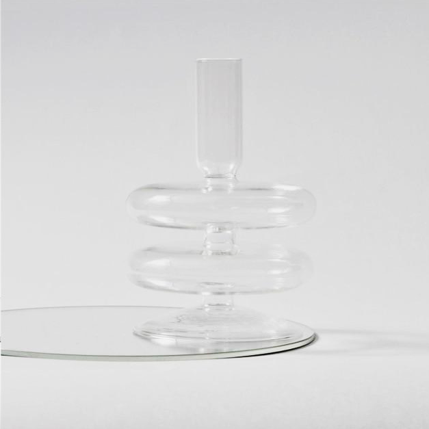 Trampoline Glass Candle Holders - Archive Deals-Letifly Lights and Decor