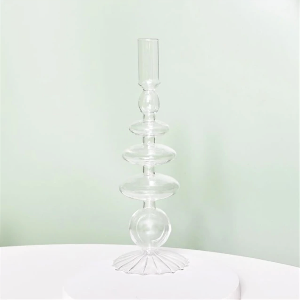 Trampoline Glass Candle Holders - Archive Deals-Letifly Lights and Decor