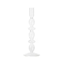 Geometric Clear Eco-friendly blown glass candle holder