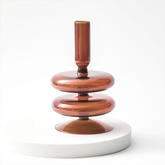 Trampoline Glass Candle Holders - Archive Deals-Letifly Lights and Decor