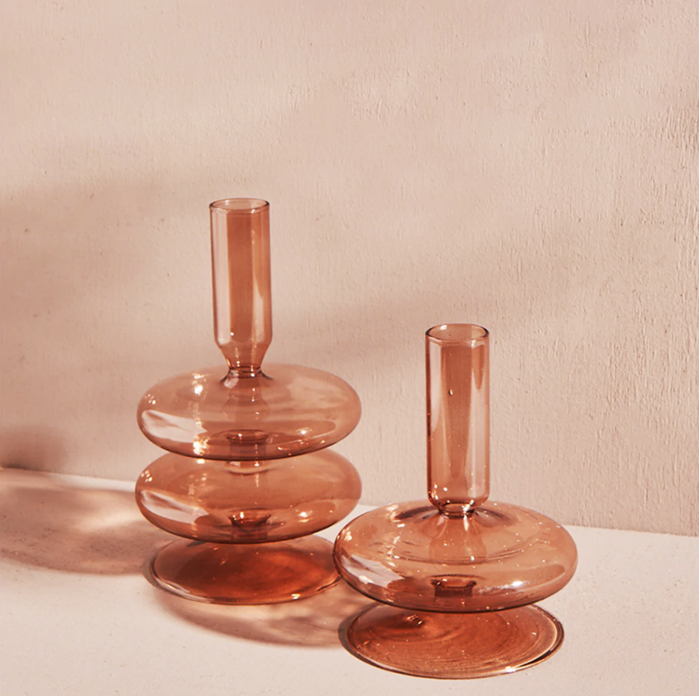 Trampoline Glass Candle Holders - Archive Deals-Letifly Lights and Decor