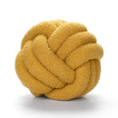 Round Yellow Knot Cushion