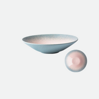 Gradient Stoneware Porcelain Organic Japanese Ceramic Dinnerware for Salad and Soup Bowl