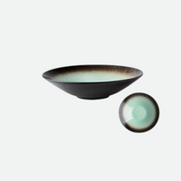 Gradient Stoneware Porcelain Organic Japanese Ceramic Dinnerware for Salad and Soup Bowl