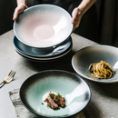 Gradient Stoneware Porcelain Organic Japanese Ceramic Dinnerware for Salad and Soup Bowl