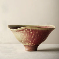 Round Petal Petal Edge Design Japanes Soup Bowl