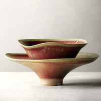 Round Petal Petal Edge Design Japanes Soup Bowl