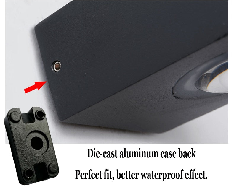 UFO Black Box Waterproof Wall Lamp-Letifly Lights and Decor