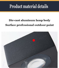 UFO Black Box Waterproof Wall Lamp-Letifly Lights and Decor
