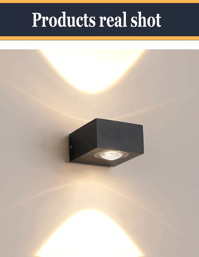 UFO Black Box Waterproof Wall Lamp-Letifly Lights and Decor