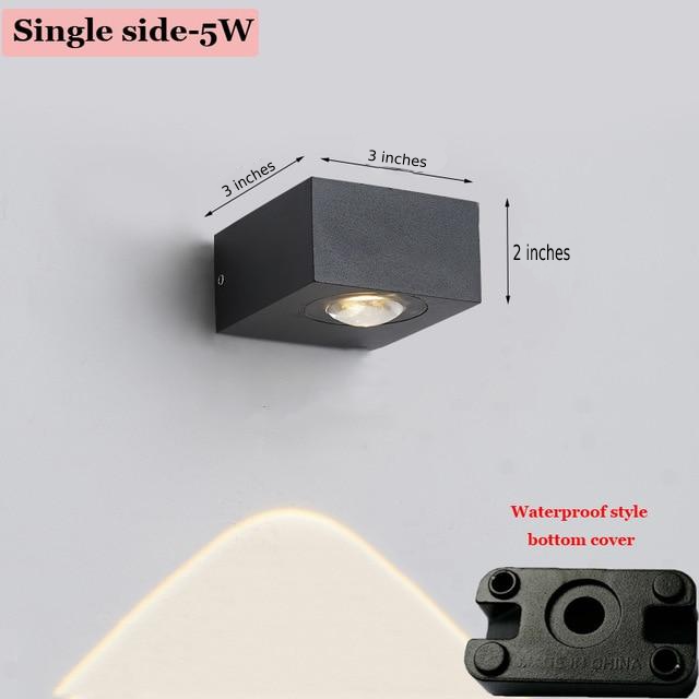 UFO Black Box Waterproof Wall Lamp-Letifly Lights and Decor