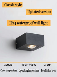 UFO Black Box Waterproof Wall Lamp-Letifly Lights and Decor