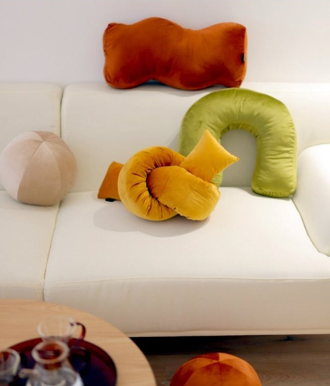 Velvety Retro Shapes Pillow-Letifly Lights and Decor