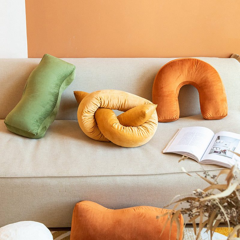 Velvety Retro Shapes Pillow-Letifly Lights and Decor