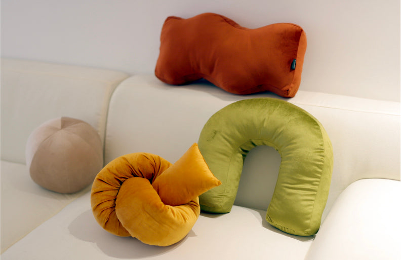 Velvety Retro Shapes Pillow-Letifly Lights and Decor
