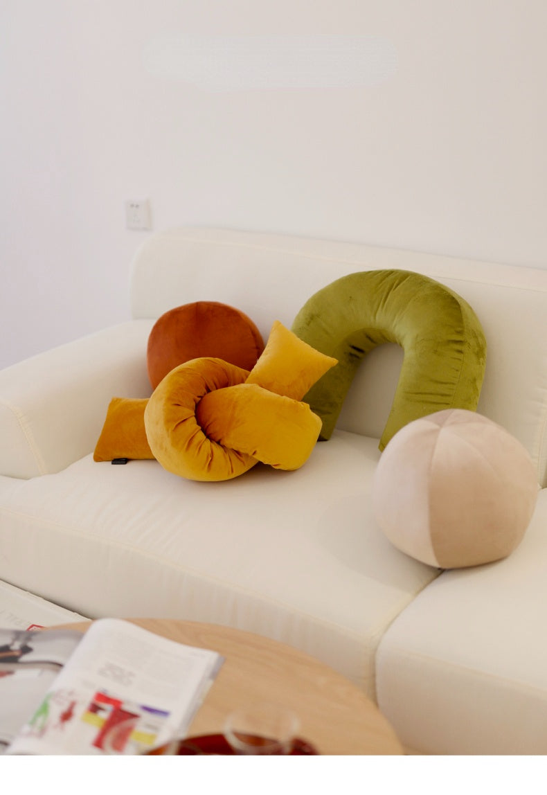 Velvety Retro Shapes Pillow-Letifly Lights and Decor