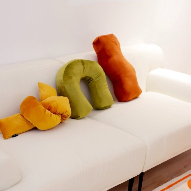 Velvety Retro Shapes Pillow-Letifly Lights and Decor