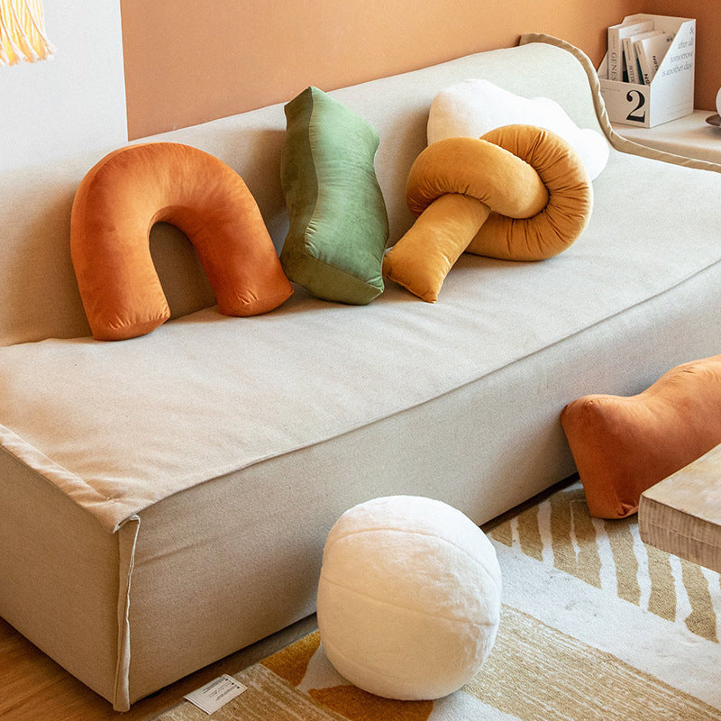 Velvety Retro Shapes Pillow-Letifly Lights and Decor